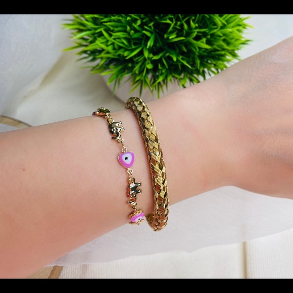 14k Sophia Bangle Bracelet - Picture 4 of 4